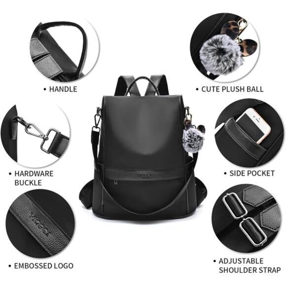 Backpack Purse for Women Anti theft Bookbag Purse Lightweight Shoulder Bag main image 5